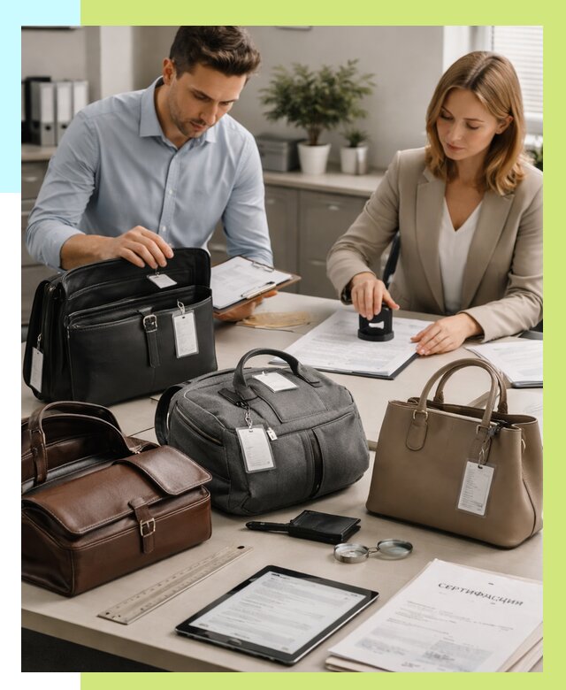 Сертификация сумок в Боровичах от 7817 руб. | Алешин-Брв