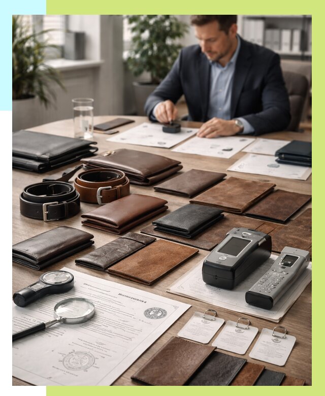 Сертификация кожаных изделий в Боровичах от 12508 р. | Алешин-Брв