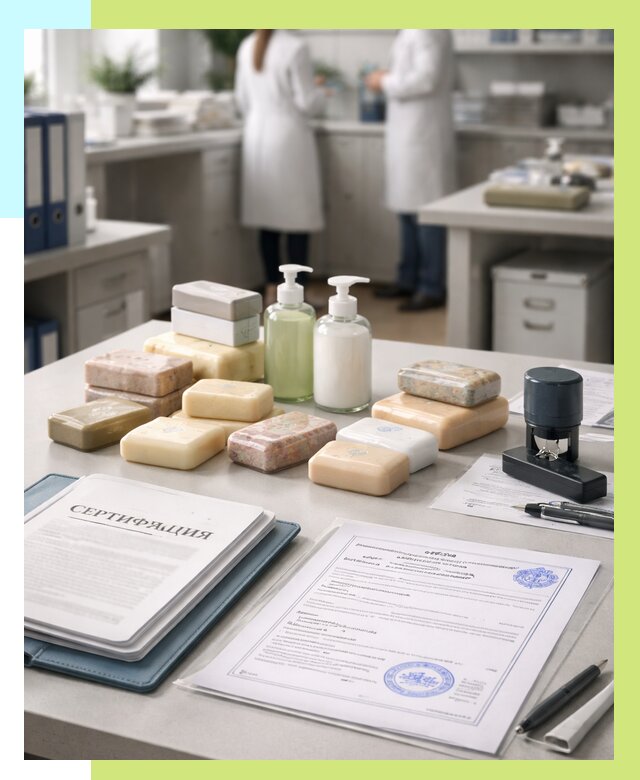 Сертификация мыла и сертификат на мыло в Боровичах от 12508 | Алешин-Брв