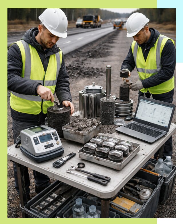 Сертификация асфальта: испытания и подтверждение в Боровичах