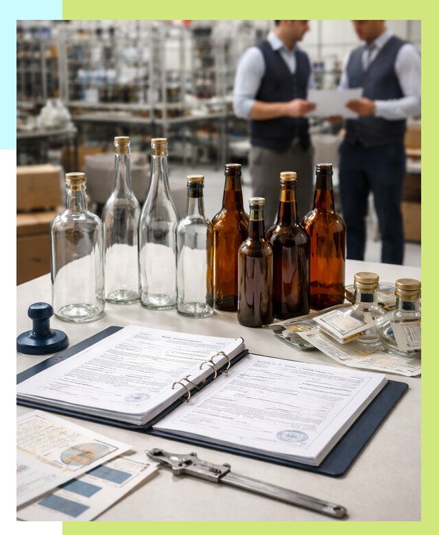 Сертификация стеклянных бутылок в Боровичах от 26058 р. | Алешин-Брв