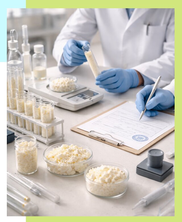 Сертификация творога в Боровичах от 12508 р. под ключ | Алешин-Брв