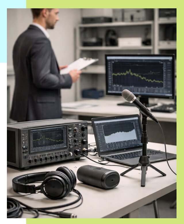 Сертификация аудиотехники в Боровичах от 15635 р., Алешин-Брв