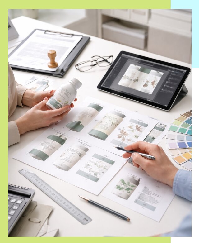 Профессиональная разработка дизайна и текста этикетки продукции в Боровичах