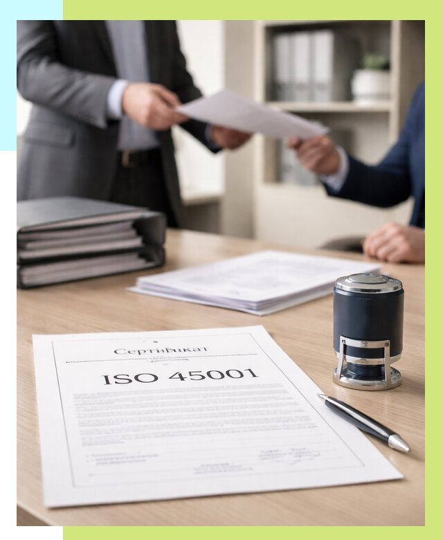 Сертификат ISO 45001 в Боровичах под ключ от 46904 р. | Алешин-Брв