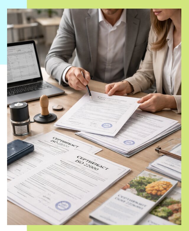 Сертификат ISO 22000 в Боровичах от 41692 р. под ключ | Алешин-Брв