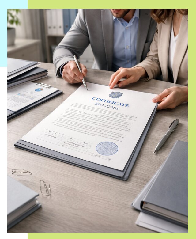 Сертификат ISO 22301 в Боровичах от 46904 р. | Алешин-Брв срочно